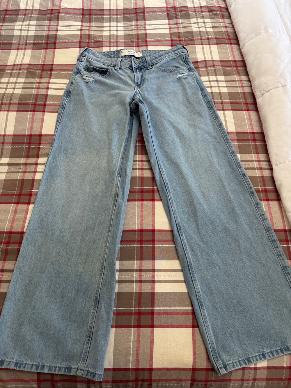 Hollister Light Blue Wide Leg Jeans
